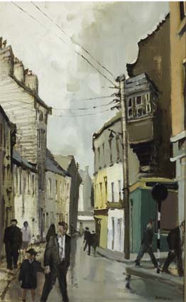 HUMANITY DICK'S WINDOW, SHOP STREET, GALWAY by Cecil Maguire RHA RUA (1930-2020) RHA RUA (1930-2020) at Whyte's Auctions