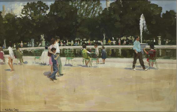 SUNDAY IN THE PARK by Henry Robertson Craig RHA (1916-1984) at Whyte's Auctions