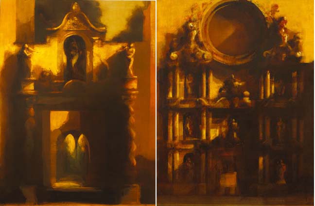 FA�ADE GIRON CATHEDRAL and FA�ADE I (A PAIR) by Martin Mooney sold for �12,000 at Whyte's Auctions