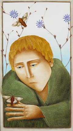 BOY AND MOTHS by Barry Castle (1935-2006) at Whyte's Auctions