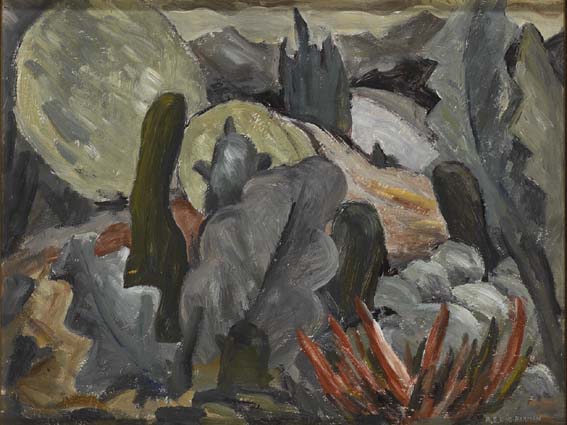 CACTI IN LANDSCAPE by Anne King-Harman (1919-1979) at Whyte's Auctions