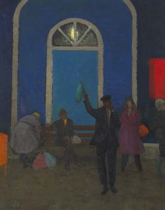 CONNOLLY STATION, PLATFORM A by Patrick Leonard HRHA (1918-2005) at Whyte's Auctions