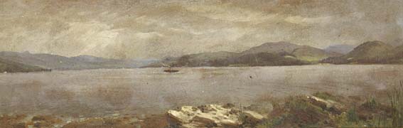 LOCH FINE NEAR INVERARY by John O'Connor ARHA RI (1830-1889) at Whyte's Auctions