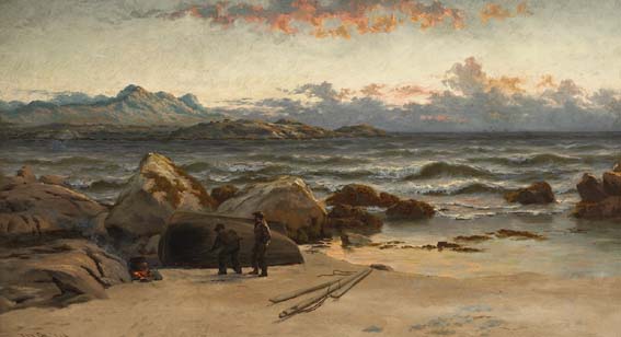 CASHLA BAY, CONNEMARA by Thomas Rose Miles RCA (fl.1869-1910) at Whyte's Auctions