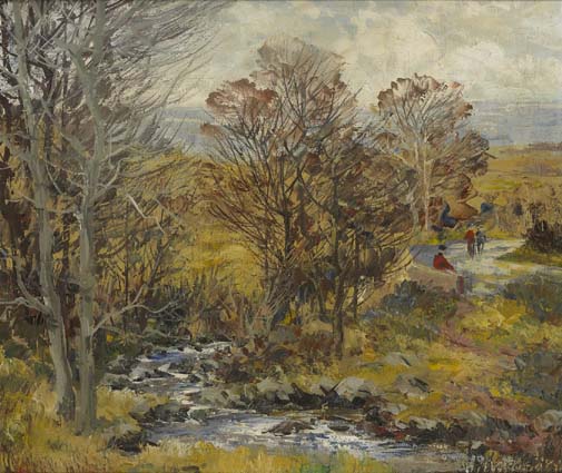 THE PINE FOREST ROAD by Fergus O'Ryan sold for �1,300 at Whyte's Auctions