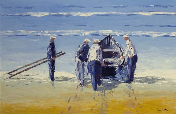 READY TO LAUNCH, ARAN MR, COUNTY GALWAY by Ivan Sutton (b.1944) at Whyte's Auctions
