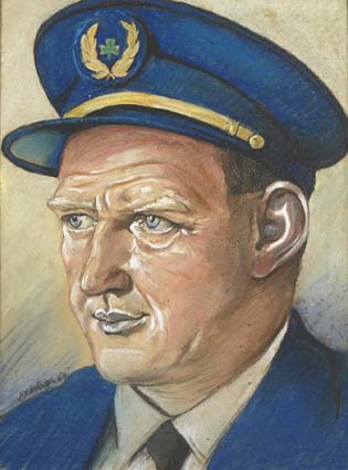 CAPTAIN JACK TWEDDLE, AER LINGUS PILOT by Harry Kernoff RHA (1900-1974) at Whyte's Auctions