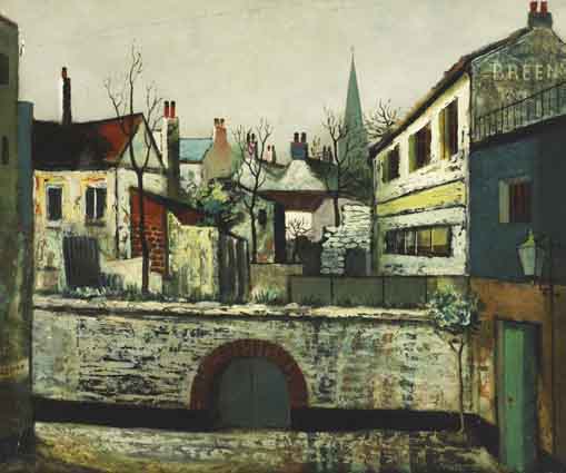 BACKYARDS, DOWNPATRICK by Daniel O'Neill (1920-1974) at Whyte's Auctions