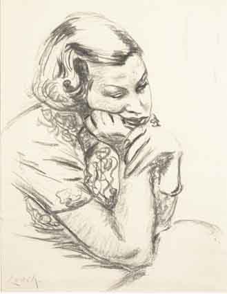 STUDY OF A YOUNG GIRL IN PENSIVE MOOD by William John Leech RHA ROI (1881-1968) at Whyte's Auctions