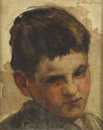 HEAD OF A YOUNG BOY by Sarah Henrietta Purser sold for �4,800 at Whyte's Auctions
