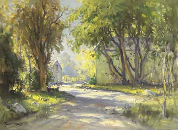 THE BACK ROAD by Frank McKelvey RHA RUA (1895-1974) at Whyte's Auctions