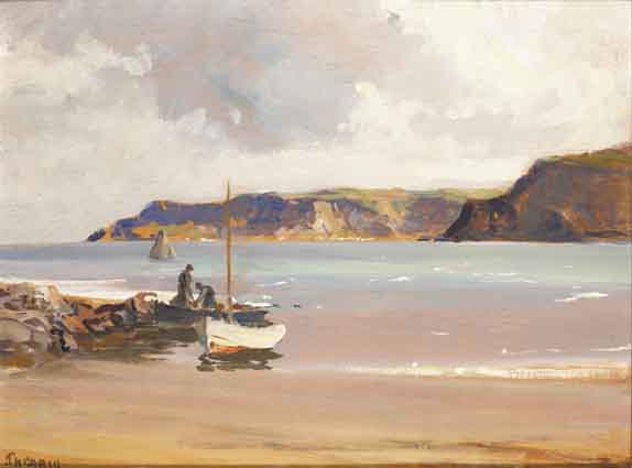 GARRON POINT FROM CUSHENDUN by James Humbert Craig sold for �13,000 at Whyte's Auctions