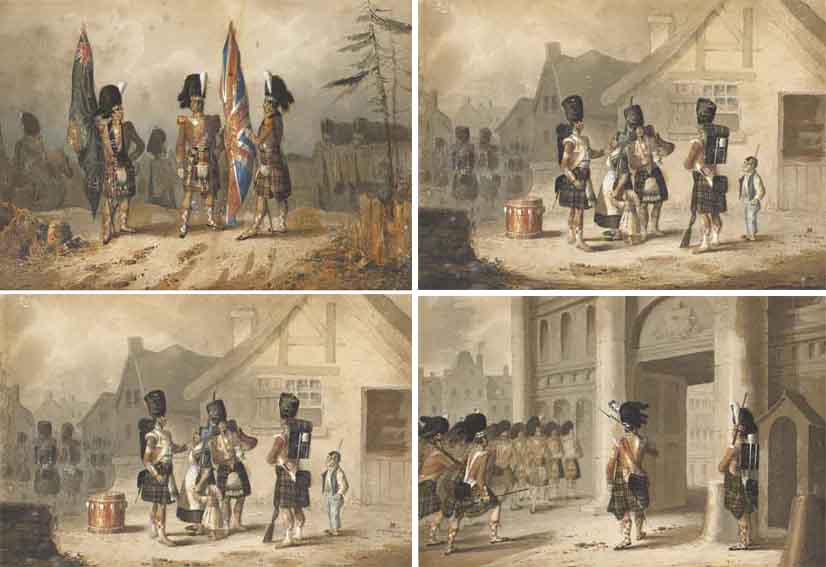 GUARD TURN OUT, PLUS 3 OTHERS by Michael Angelo Hayes (1820-1877) at Whyte's Auctions