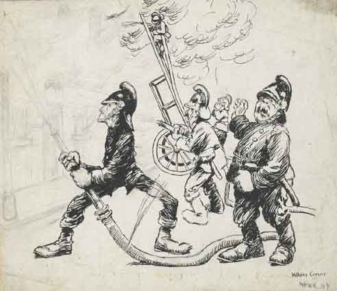 FIRE MEN by William Conor OBE RHA RUA ROI (1881-1968) at Whyte's Auctions