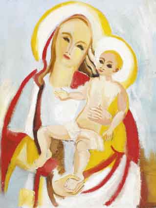 VIRGIN AND CHILD by Father Jack P. Hanlon (1913-1968) at Whyte's Auctions
