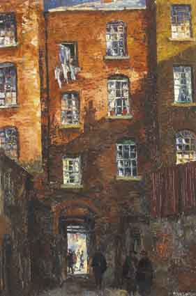 ANGEL ALLEY, DUBLIN by Fergus O'Ryan sold for �4,000 at Whyte's Auctions