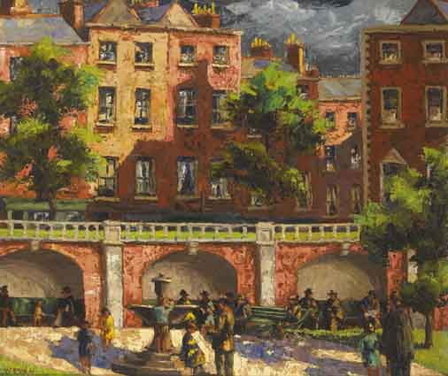 ST PATRICK'S PARK, BRIDE STREET, DUBLIN by Fergus O'Ryan RHA (1911-1989) at Whyte's Auctions