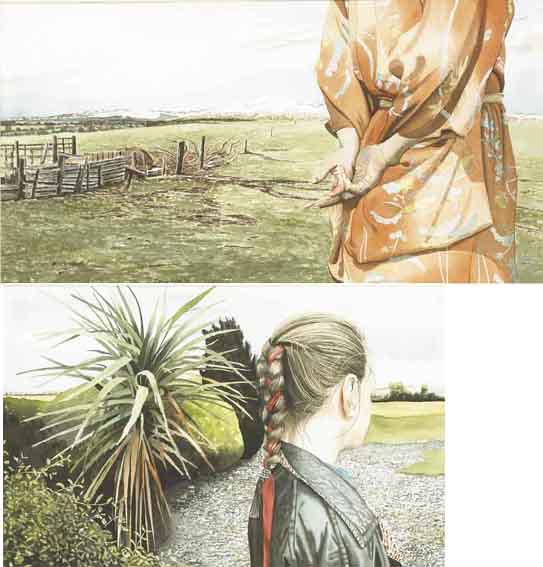 RED RIBBON and WAY OUT EAST (A PAIR) by Martin Gale RHA (b.1949) at Whyte's Auctions