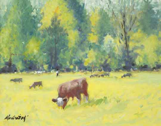 SUMMER PASTURE by Maurice MacGonigal PRHA HRA HRSA (1900-1979) at Whyte's Auctions