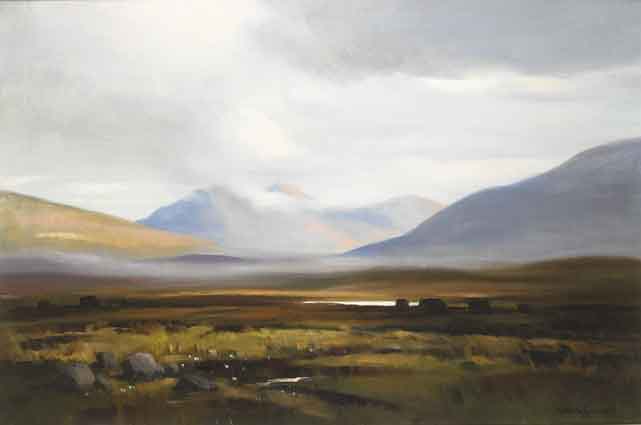 TWILIGHT, INAGH VALLEY, CONNEMARA by Maurice Canning Wilks RUA ARHA (1910-1984) at Whyte's Auctions