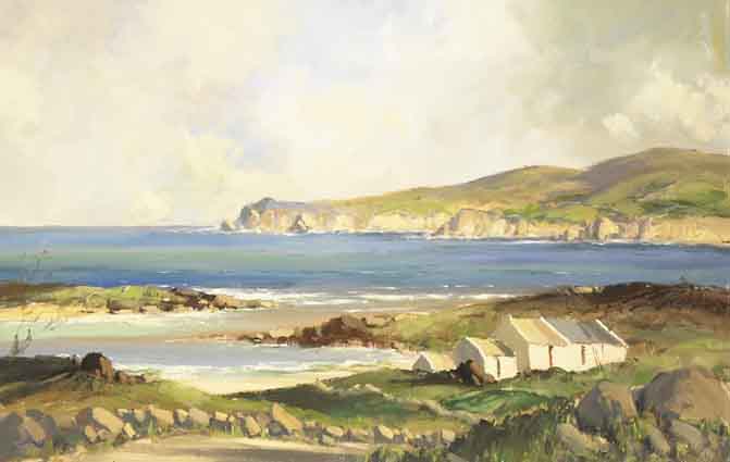 GLEN HEAD, GLENCOLUMBCILLE, COUNTY DONEGAL by George K. Gillespie RUA (1924-1995) at Whyte's Auctions