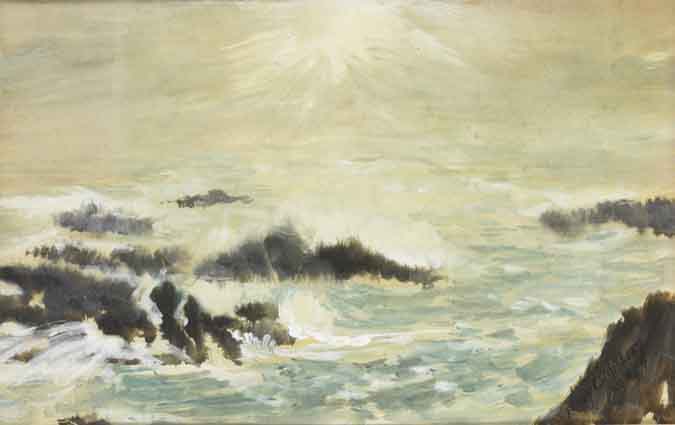 OCTOBER MORNING, GRANGE, FETHARD-ON-SEA by Tony O'Malley HRHA (1913-2003) at Whyte's Auctions