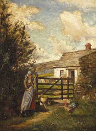 A COUNTY WEXFORD CABIN by Joseph Poole Addey (1852-1922) at Whyte's Auctions