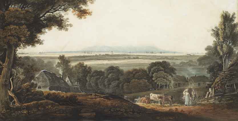 VIEW OF DUBLIN BAY AND HARBOUR FROM STILLORGAN by John Henry Campbell sold for �4,000 at Whyte's Auctions