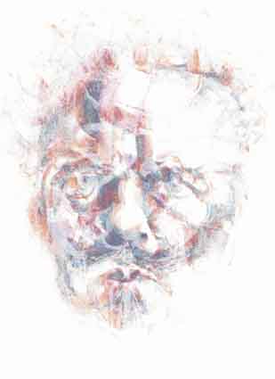 HEAD OF STRINDBERG by Louis le Brocquy HRHA (1916-2012) HRHA (1916-2012) at Whyte's Auctions