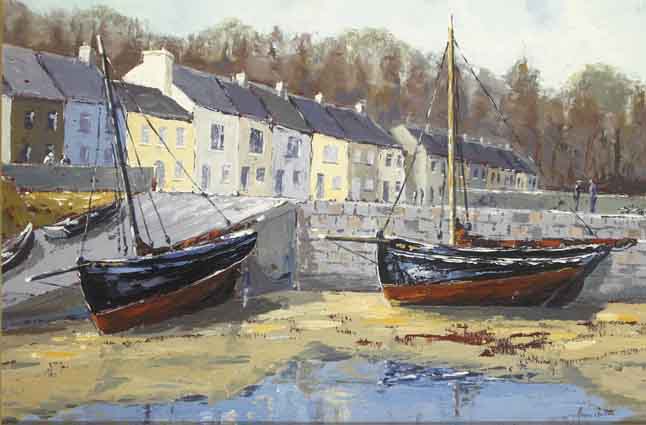 LOW TIDE, ROUNDSTONE, COUNTY GALWAY by Ivan Sutton (b.1944) at Whyte's Auctions