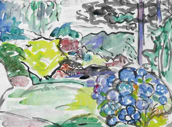 GARDEN VIEW by Evie Hone HRHA (1894-1955) at Whyte's Auctions