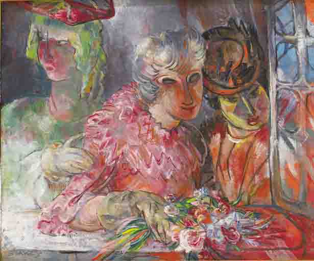LADIES IN A WINDOW by Mary Swanzy sold for �11,000 at Whyte's Auctions