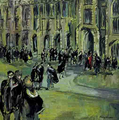 GRADUATION DAY, QUEENS UNIVERSITY, BELFAST by Gladys Maccabe MBE HRUA ROI FRSA (1918-2018) at Whyte's Auctions