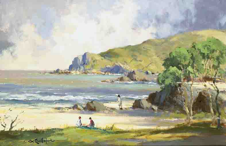 MURLOUGH BAY, COUNTY ANTRIM by George K. Gillespie RUA (1924-1995) at Whyte's Auctions