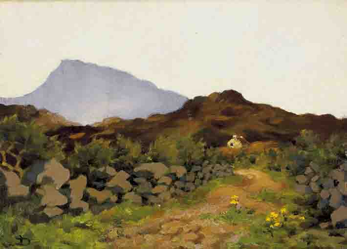 MUCKISH FROM MARBLE HILL, COUNTY DONEGAL by Lilian Lucy Davidson ARHA (1893-1954) at Whyte's Auctions