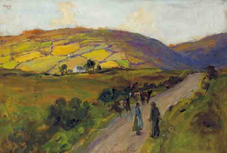 THE OLD LAYDE ROAD TO CUSHENDUN by James Humbert Craig sold for 5,700 at Whyte's Auctions