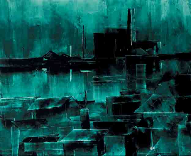 RINGSEND SKYLINE by Jonathan Wade sold for �2,800 at Whyte's Auctions
