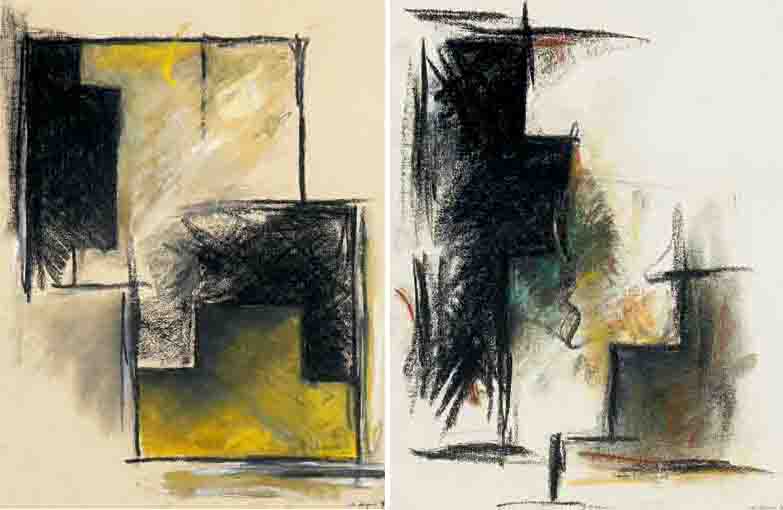 GEOMETRIC STUDIES (A PAIR) by Sibylle Ungers (b.1960) at Whyte's Auctions