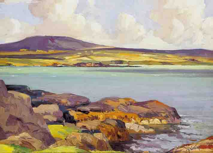 AGNEW'S HILL, LARNE, COUNTY ANTRIM by Maurice Canning Wilks RUA ARHA (1910-1984) at Whyte's Auctions
