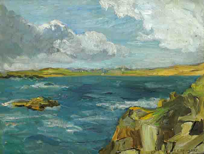 SEASCAPE, DONEGAL by Estella Frances Solomons sold for �3,800 at Whyte's Auctions