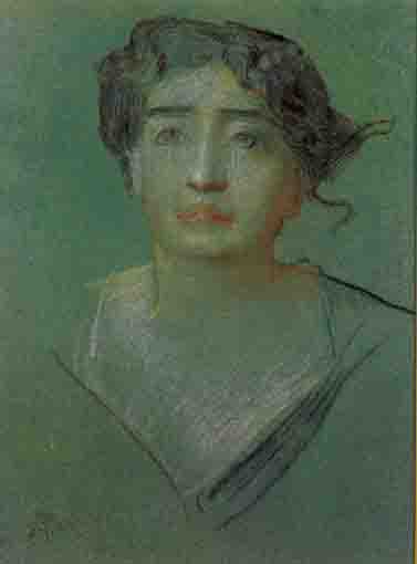 HEAD AND SHOULDERS OF A WOMAN by Sir Robert Ponsonby Staples RBA (1853-1943) at Whyte's Auctions