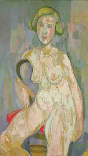 MODEL SEATED ON A BENTWOOD CHAIR by Stella Steyn (1907-1987) at Whyte's Auctions