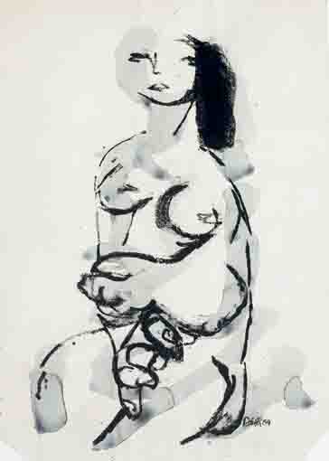 NUDE STUDY by Colin Middleton MBE RHA (1910-1983) at Whyte's Auctions