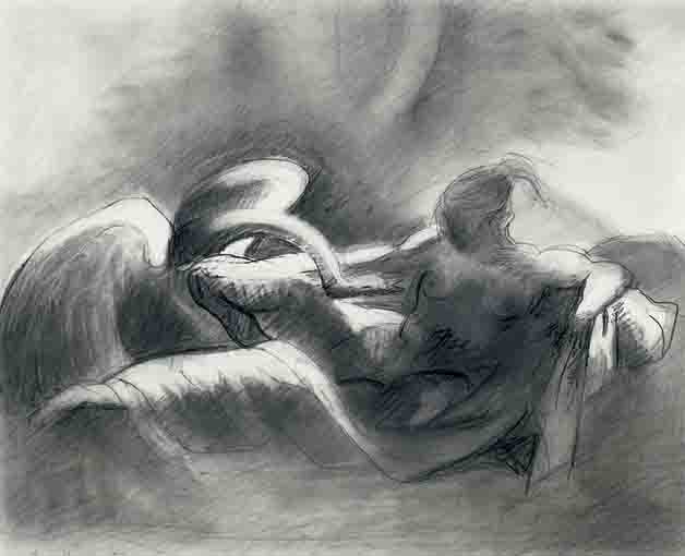 AFTER 'LEDA AND THE SWAN' BY GERICAULT by Anne Madden (b.1932) at Whyte's Auctions
