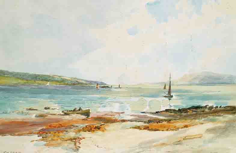 BOATS AT KILLYHOEY, COUNTY DONEGAL by James Humbert Craig RHA RUA (1877-1944) at Whyte's Auctions