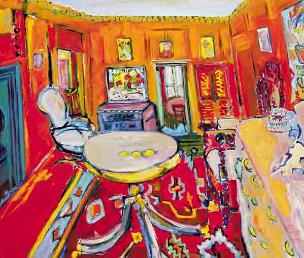 INTERIOR, SHANKILL CASTLE, PAULSTOWN, CO. KILKENNY (THE ARTIST'S HOME) by Elizabeth Cope (b.1952) (b.1952) at Whyte's Auctions