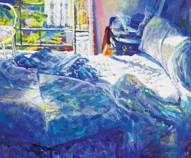 BRASS BED, MORNING LIGHT by James O'Halloran (b.1955) (b.1955) at Whyte's Auctions