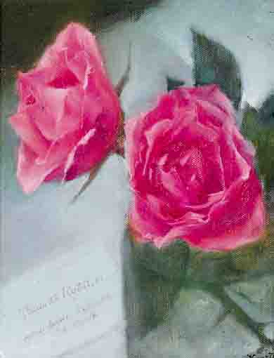 ROSES AND INVITATION by Thomas Ryan PPRHA (b.1929) at Whyte's Auctions