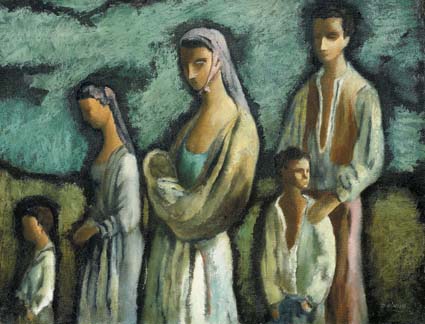 A WESTERN FAMILY by Daniel O'Neill sold for �30,000 at Whyte's Auctions