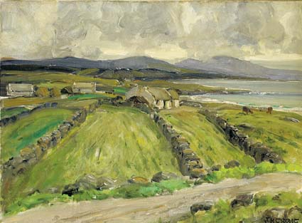 COTTAGES BY THE SEA by James Humbert Craig RHA RUA (1877-1944) RHA RUA (1877-1944) at Whyte's Auctions